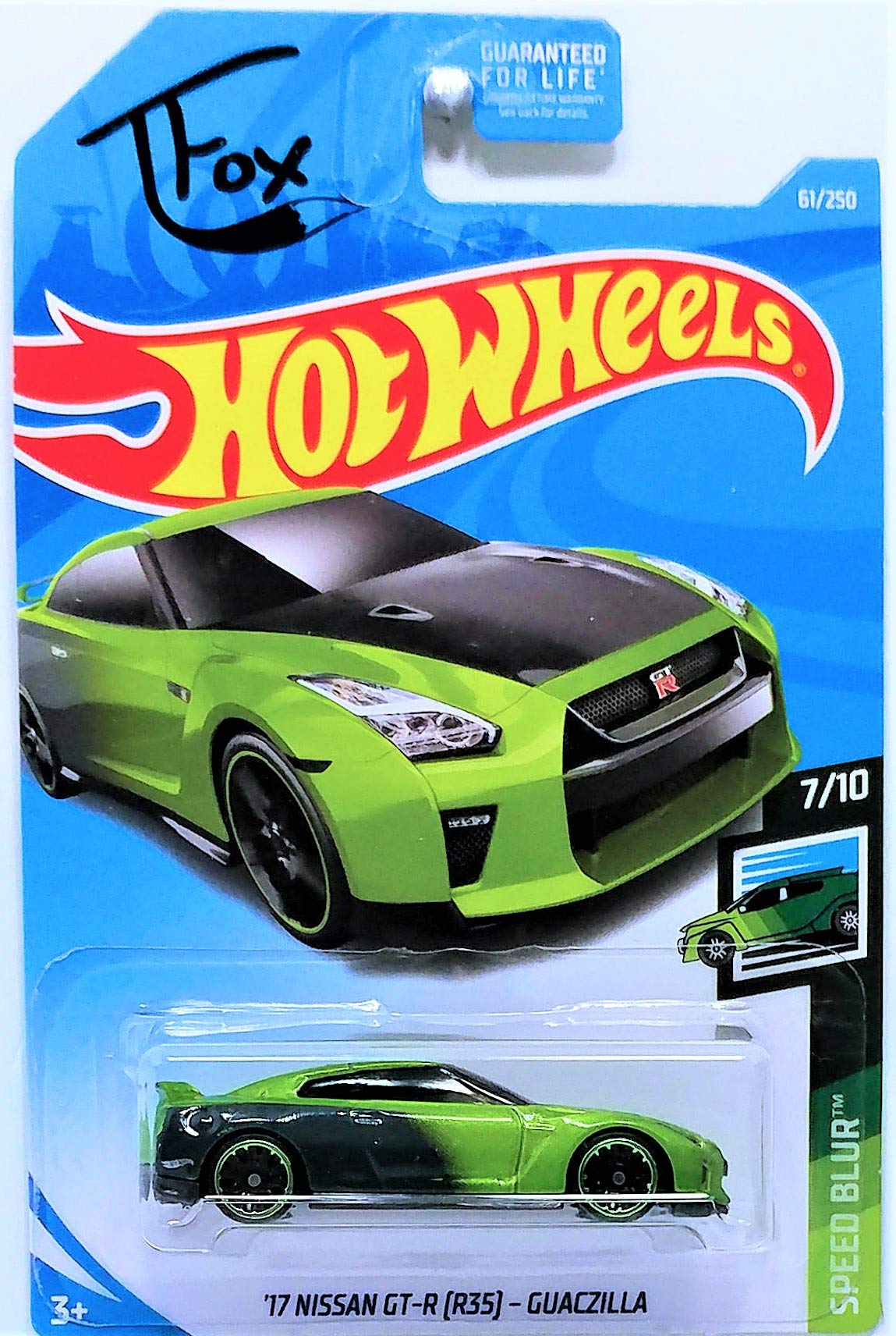 Amazon.com: Hot Wheels 2019 Speed Blur T Fox '17 Nissan GT-R (R35