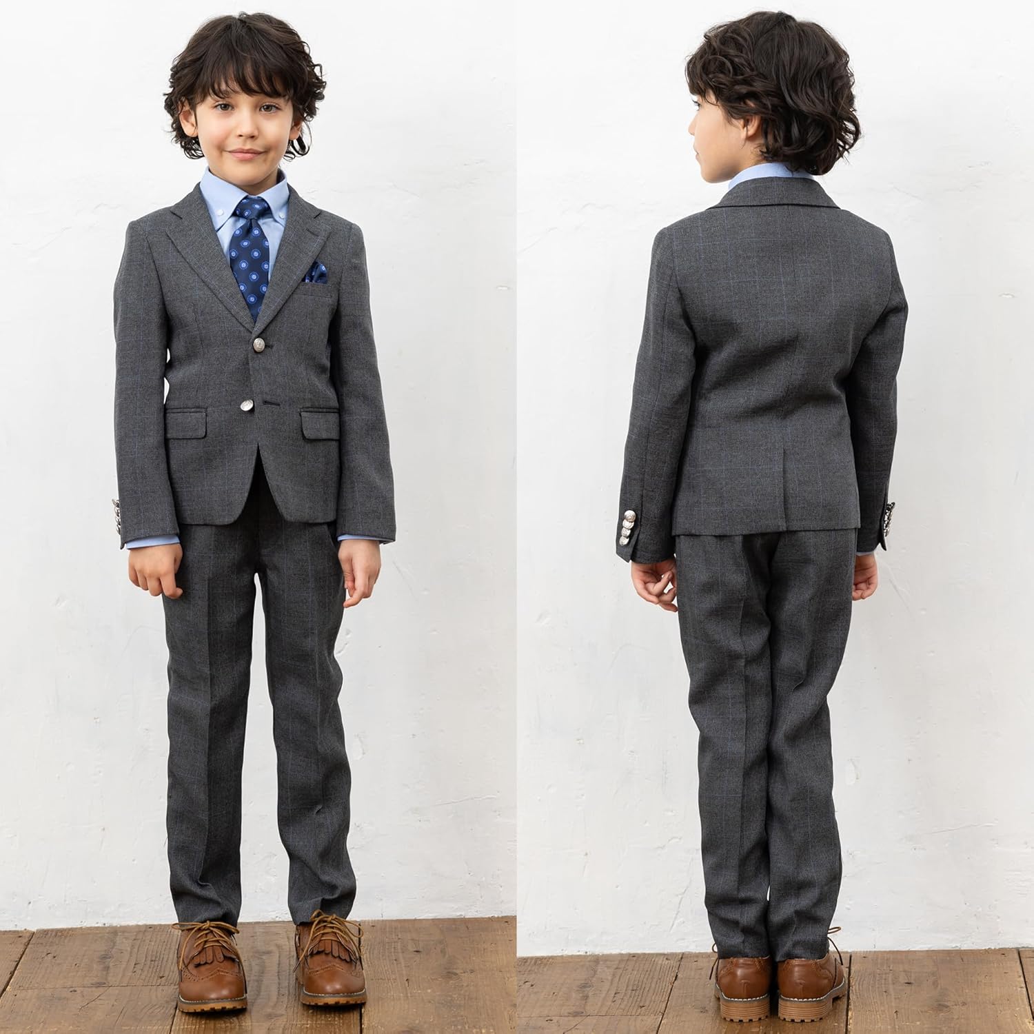 Amazon | WANDER FACTORY スーツ フォーマル 男の子 入学式 入園式 5点