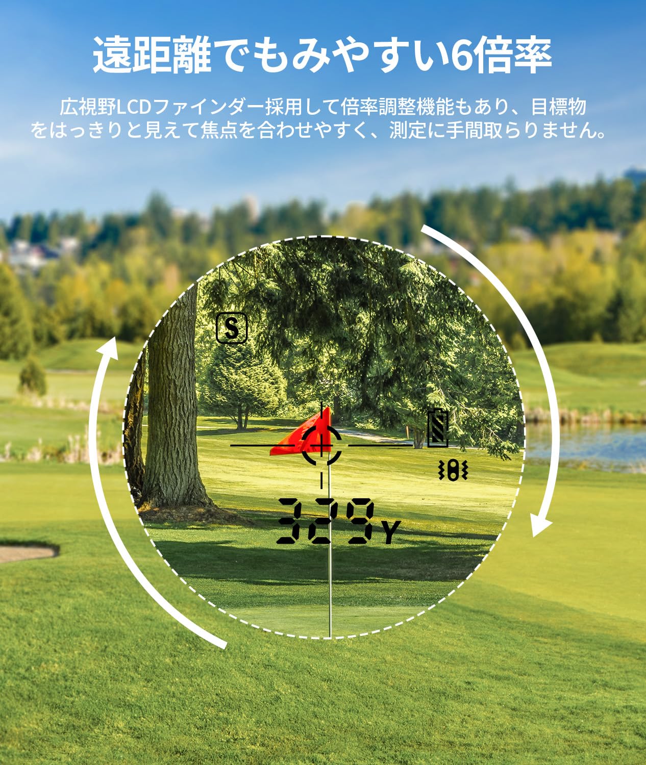 Amazon.co.jp: JESIMAIK ゴルフ用レーザー距離計 660yd対応 距離計測器