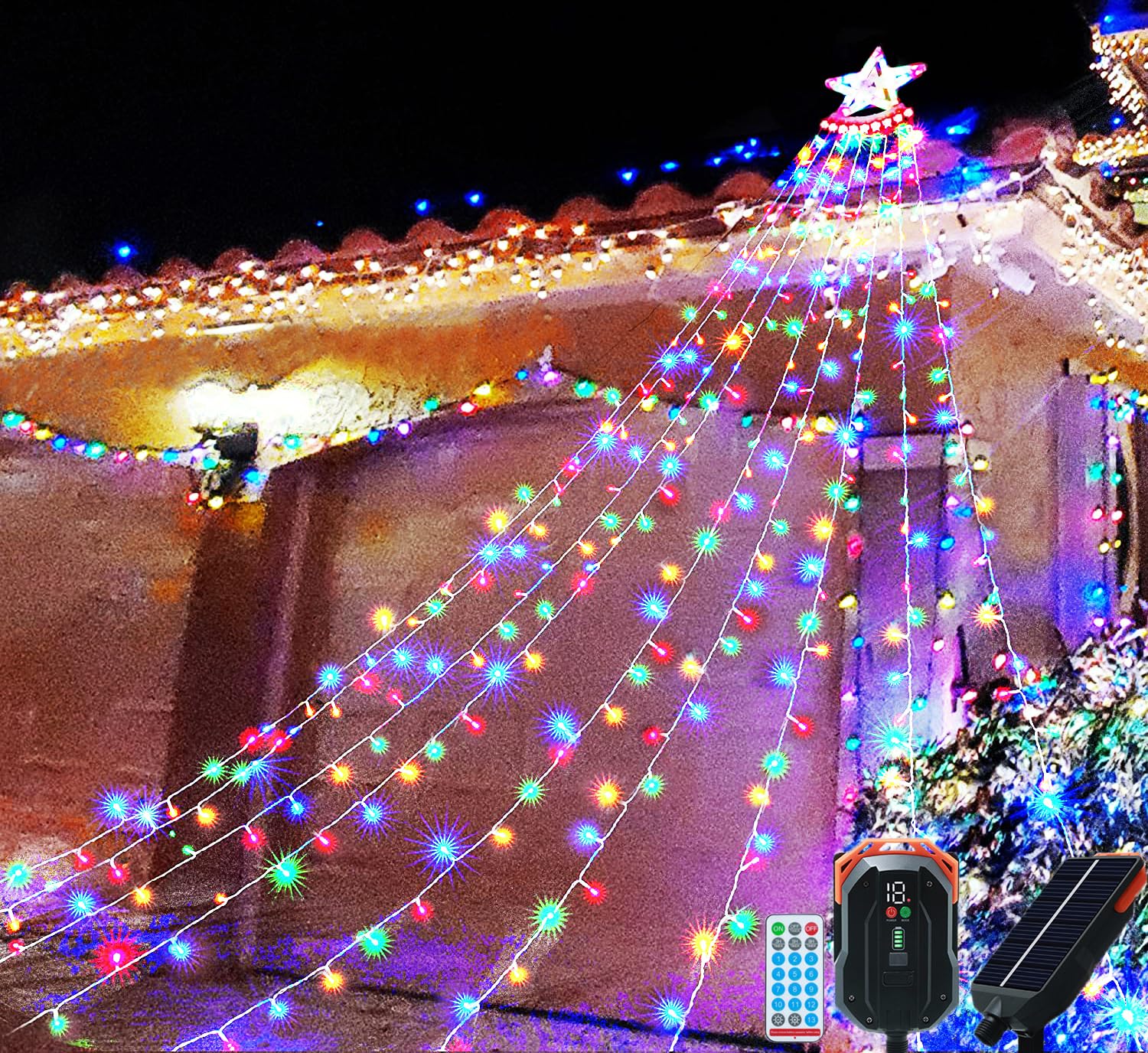 Amazon.co.jp: V-Dank ソーラー イルミネーション ライト LED 屋外