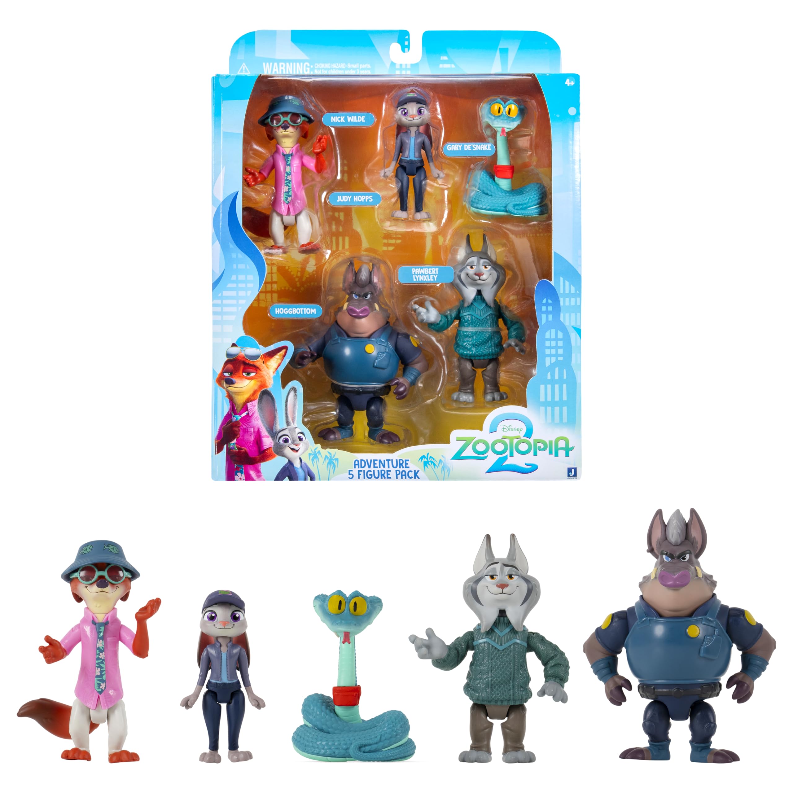 Amazon.com: Disney's Zootopia 2 Adventure 5-Pack - Articulated 3