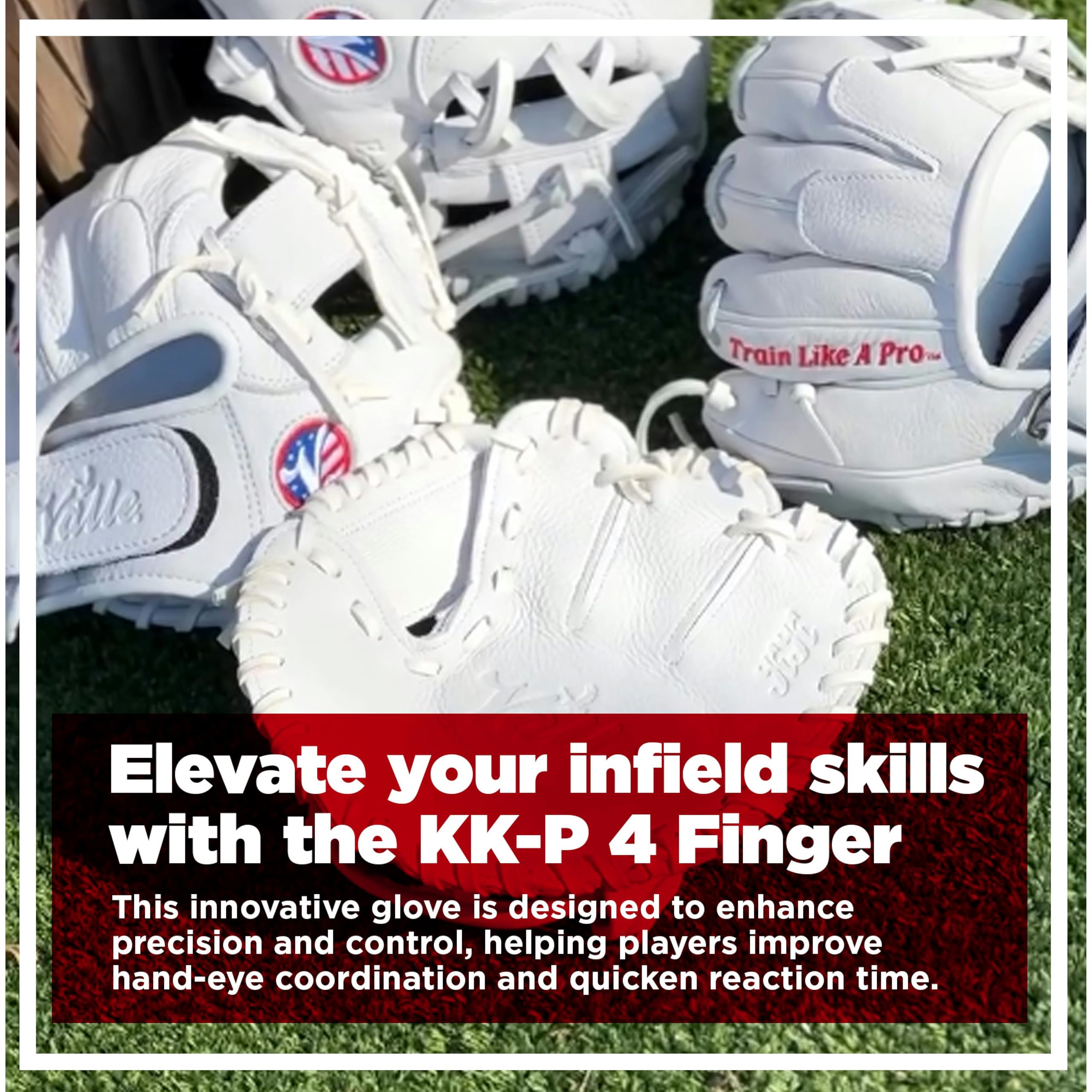 Amazon | Valle Eagle KK-P 4本指野球グローブ - 内野フラットスタイル