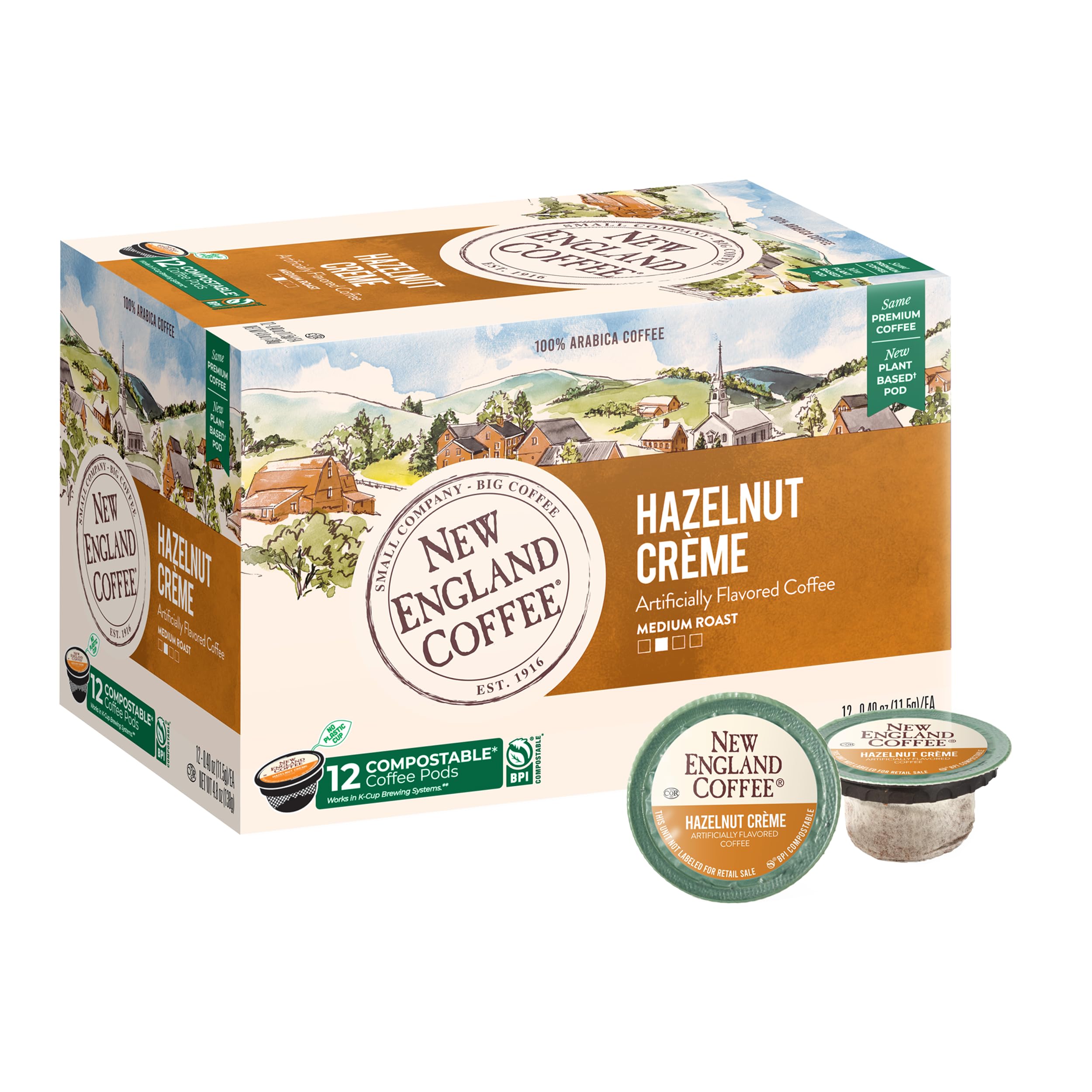 Amazon.com: New England Coffee Hazelnut Crème Medium Roast Single