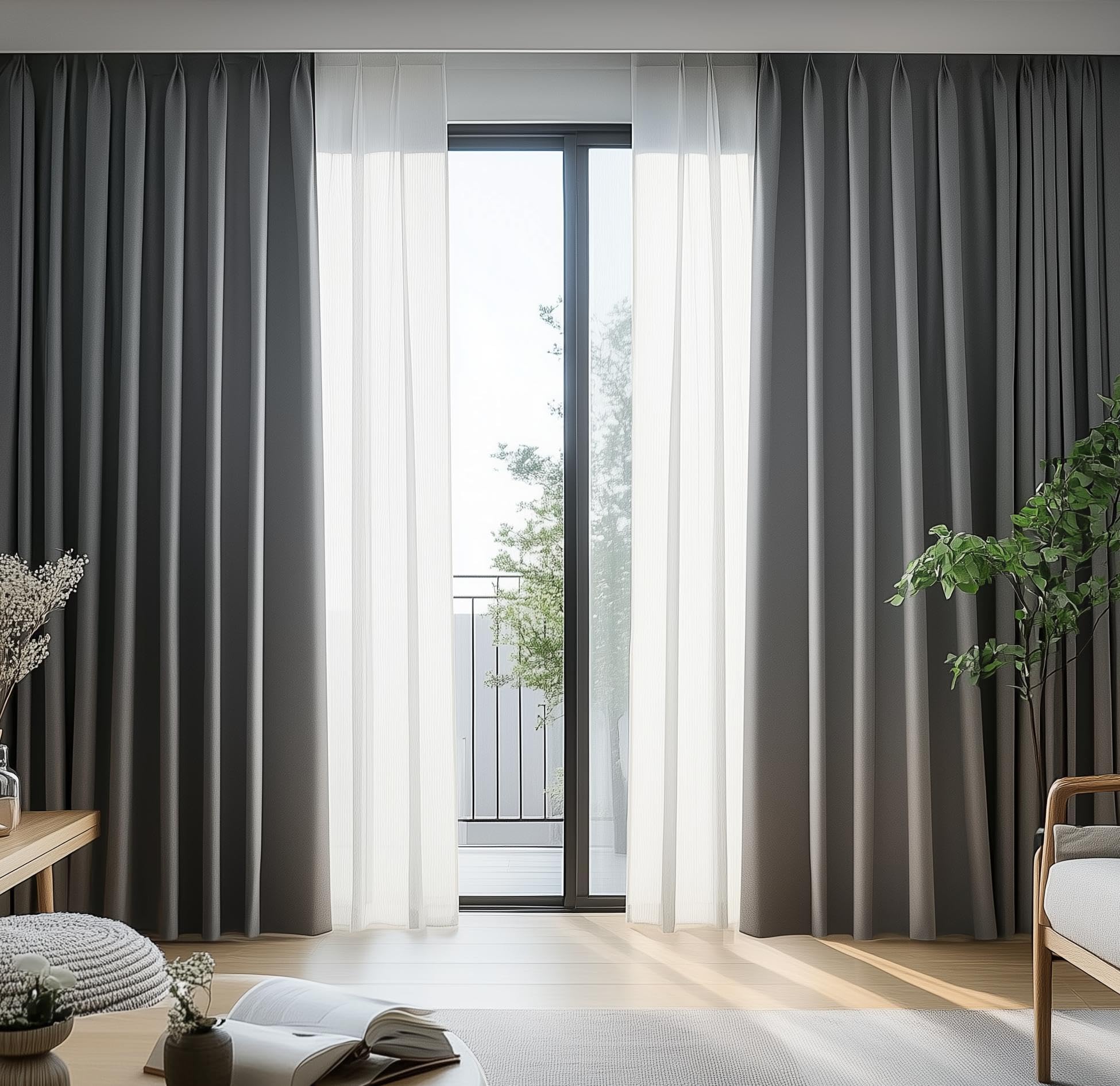 Amazon｜カーテン 2枚組 - 遮光1級 断熱 防寒カーテン 防音 遮音 小窓