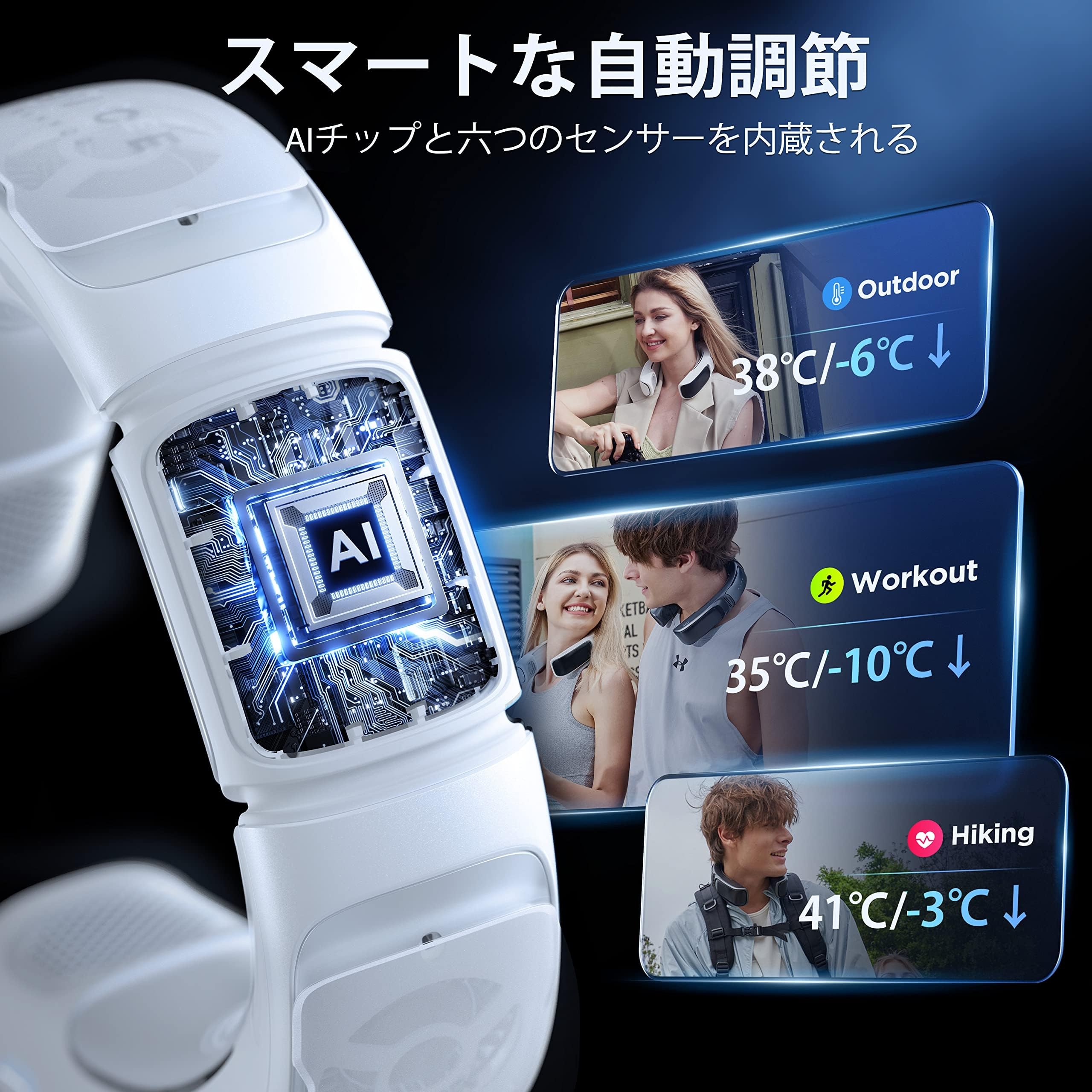 Amazon | 【次世代 AIネッククーラー】 RANVOO AICE3 スマートクーラー