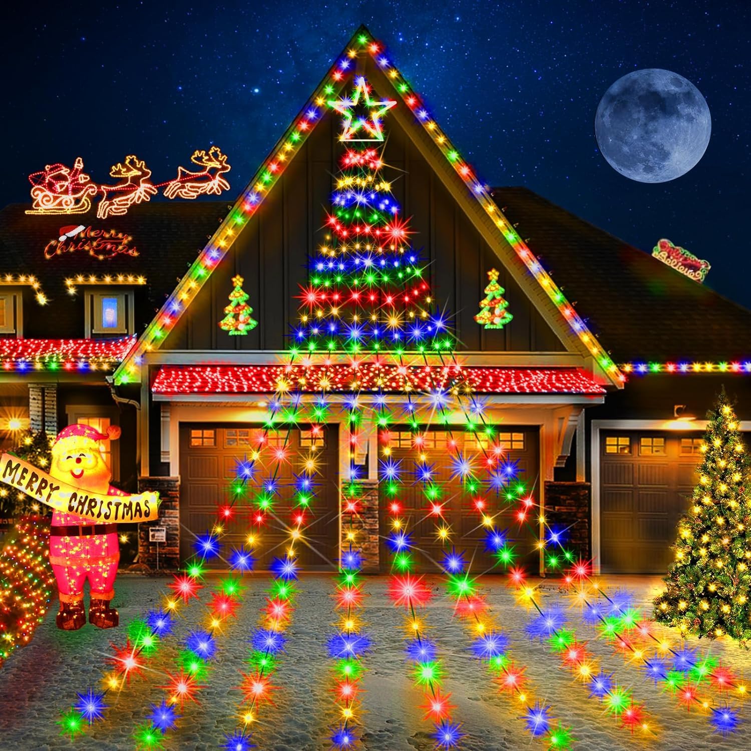 Amazon.co.jp: ソーラー イルミネーション ライト カーテンライト LED