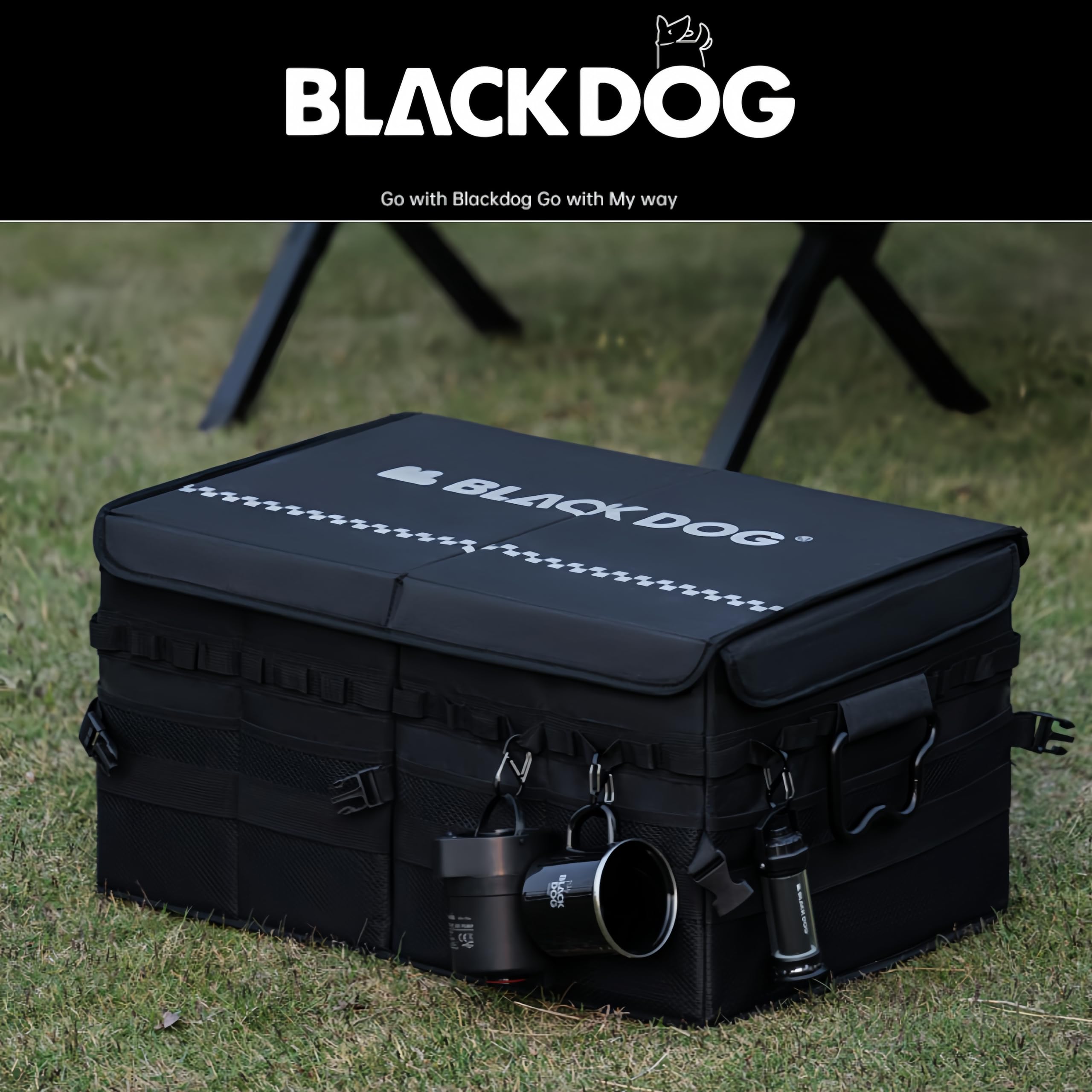 Amazon｜Blackdog キャンプキャンプ 収納ボックス 60L 大容量 ソフト