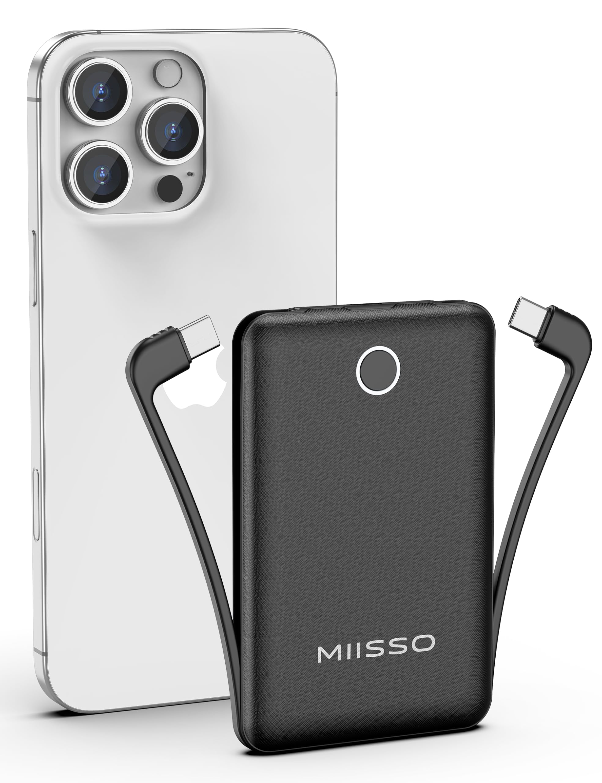 Amazon.com: miisso 10000mAh Compatible with iPhone 15/16/17 and