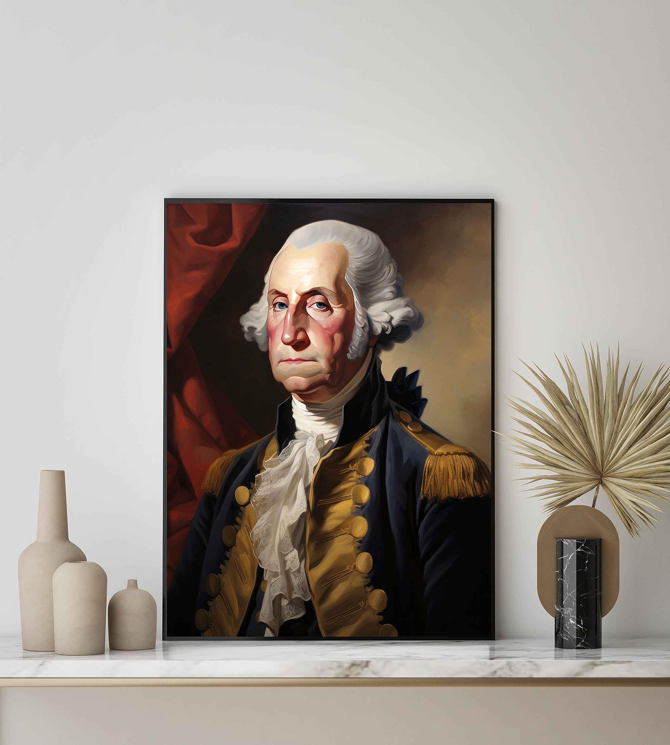 ランズダウン ポスター ジョージ・ワシントン 額縁付き ランズダウン