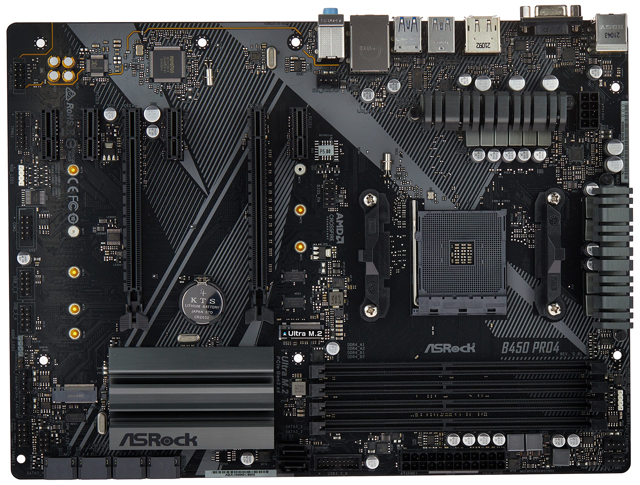 Amazon | Asrock B450 PRO4 R2.0 AM4 AMD Promontory B450 SATA 6Gbps