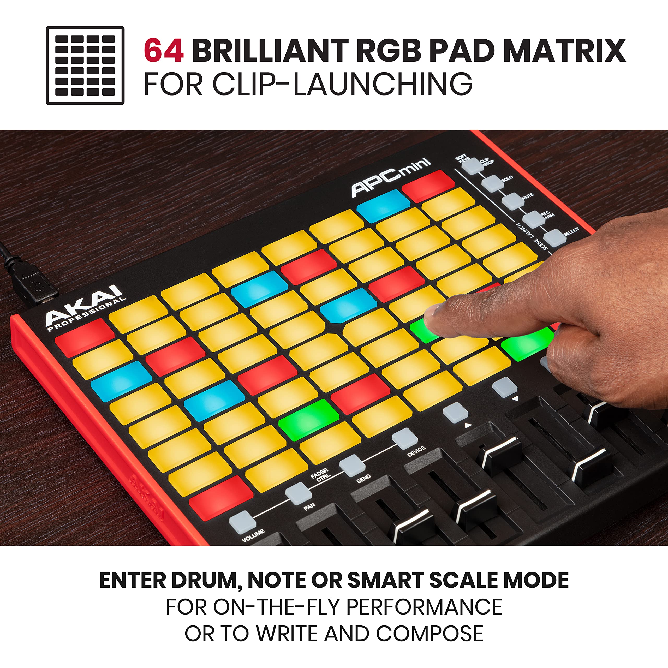 Amazon.com: AKAI Professional APC Mini MK2 - USB MIDI Pad