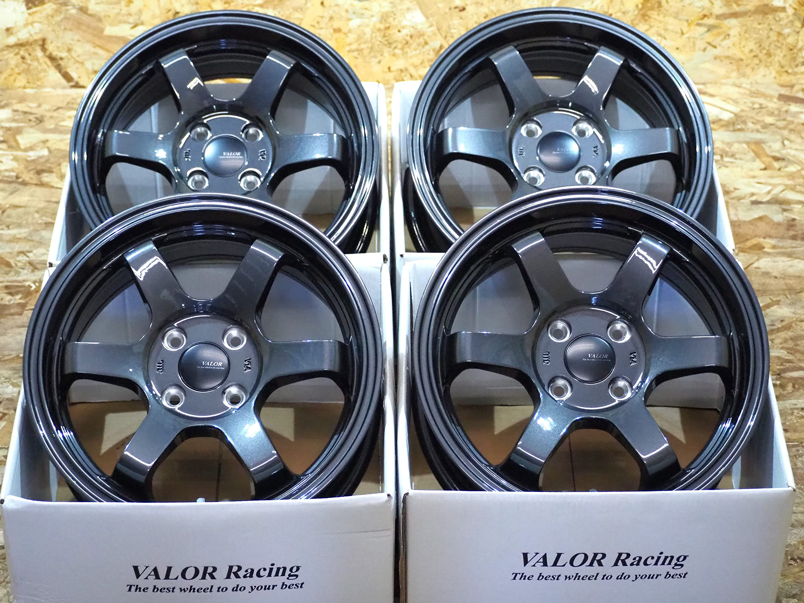 Amazon | VALOR Racing TS6R 15inch 6.5J +38 4H100 6本スポーク