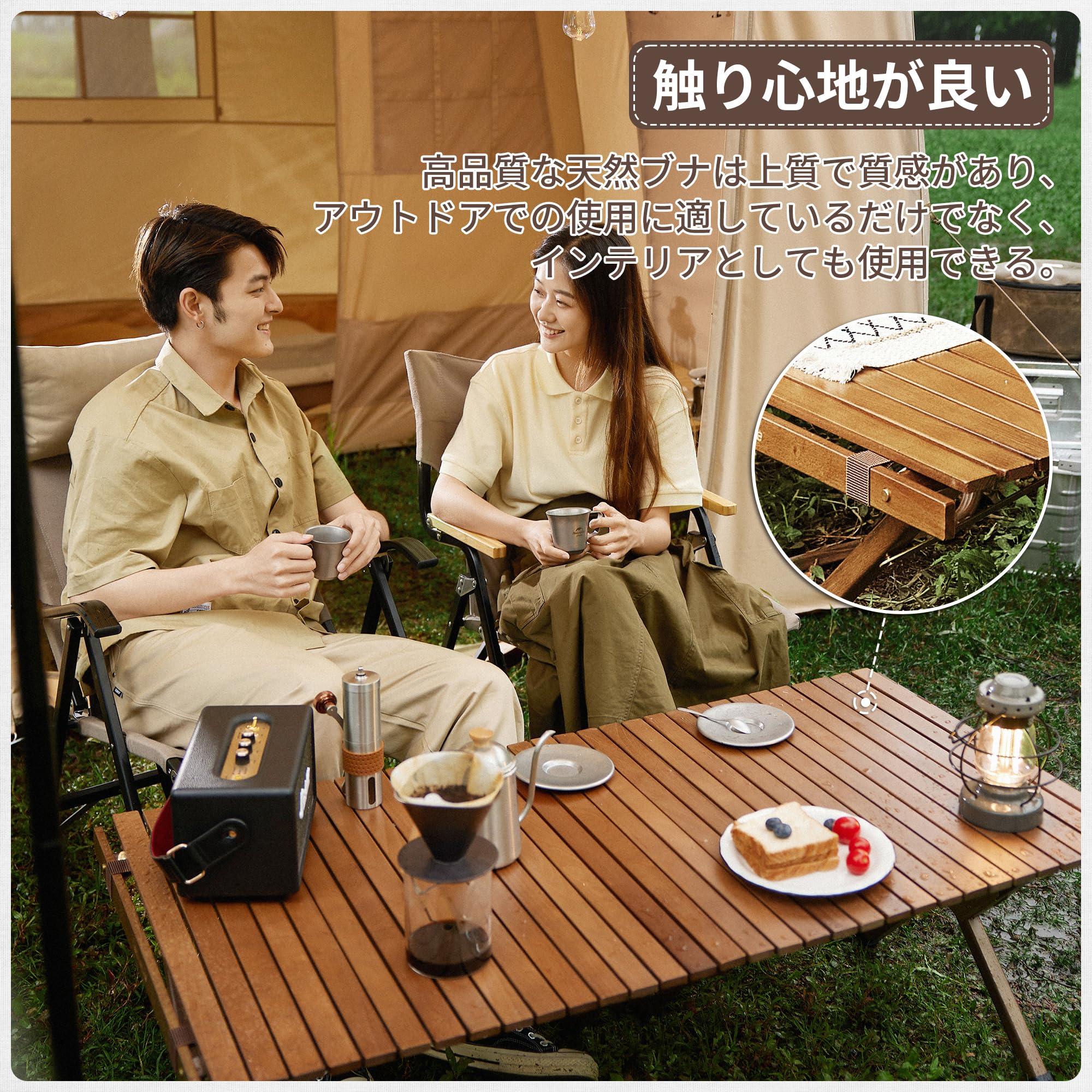 木製ロールトップテーブル ビンテージ 収納ケース付き 木製ロール