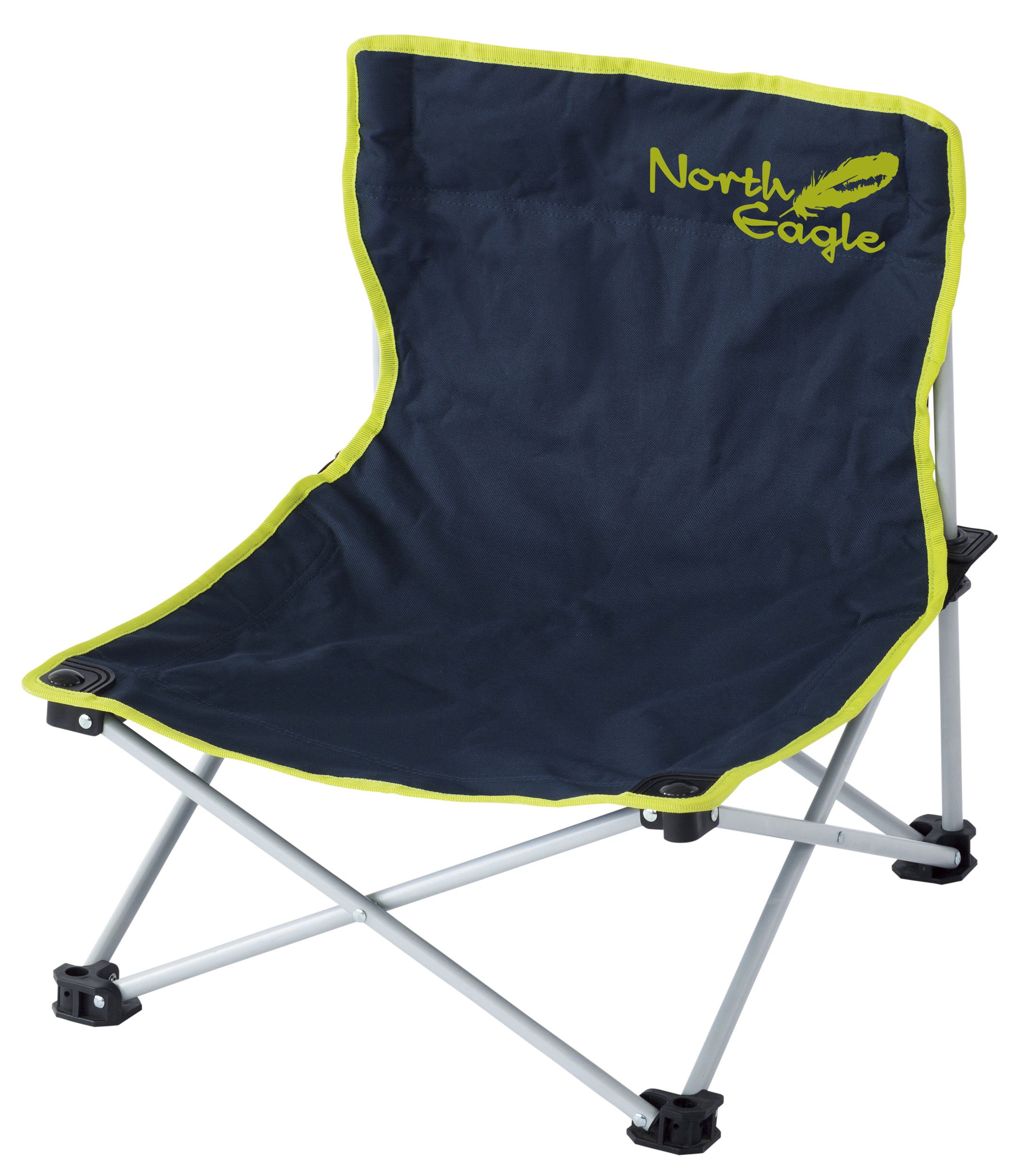 North Eagle 折りたたみアウトドアチェア ブラウン ロースタイル 4脚