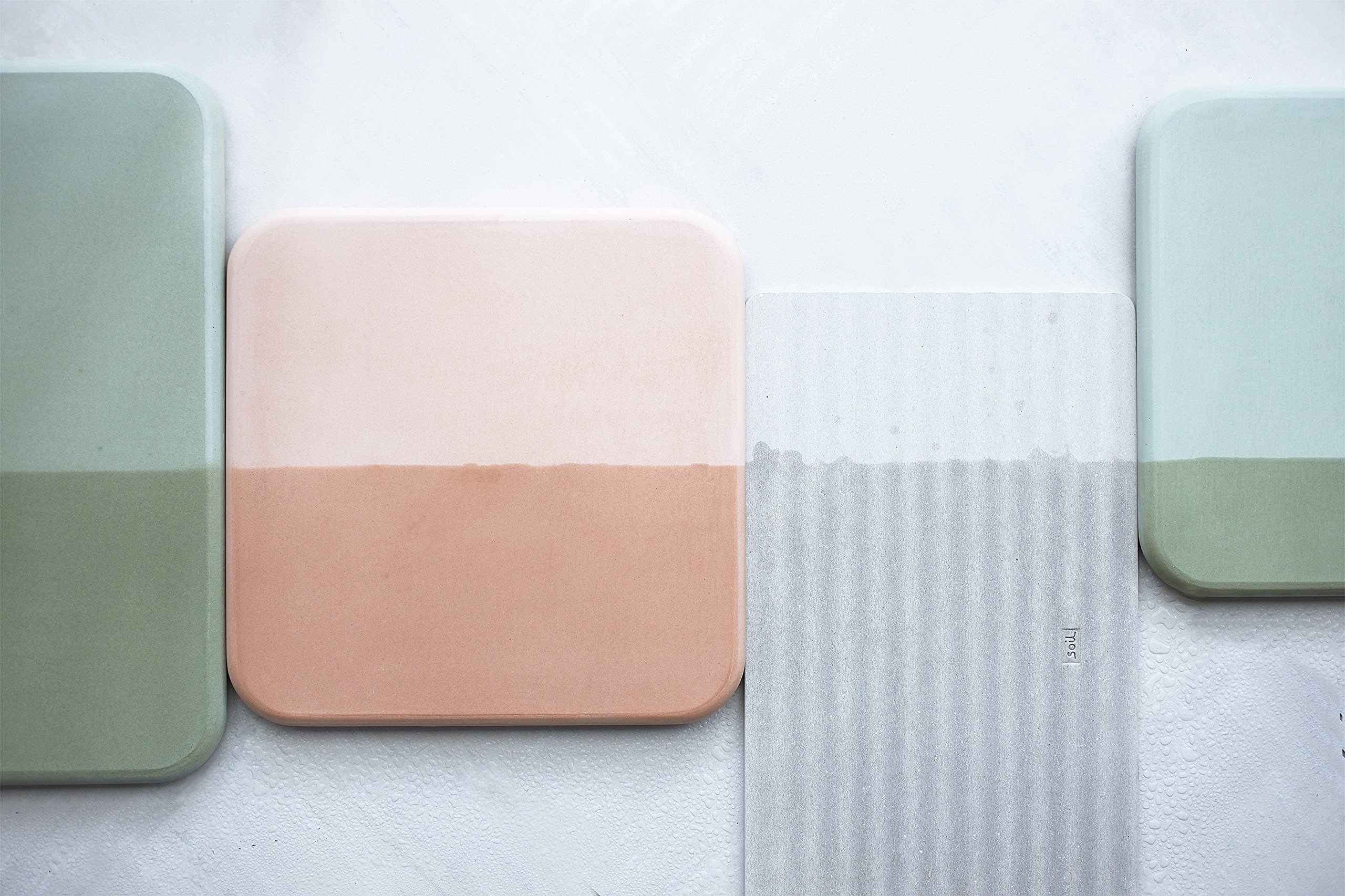 Amazon｜Soil 珪藻土 バスマット ホワイト｜浴室足ふきマット - ホーム