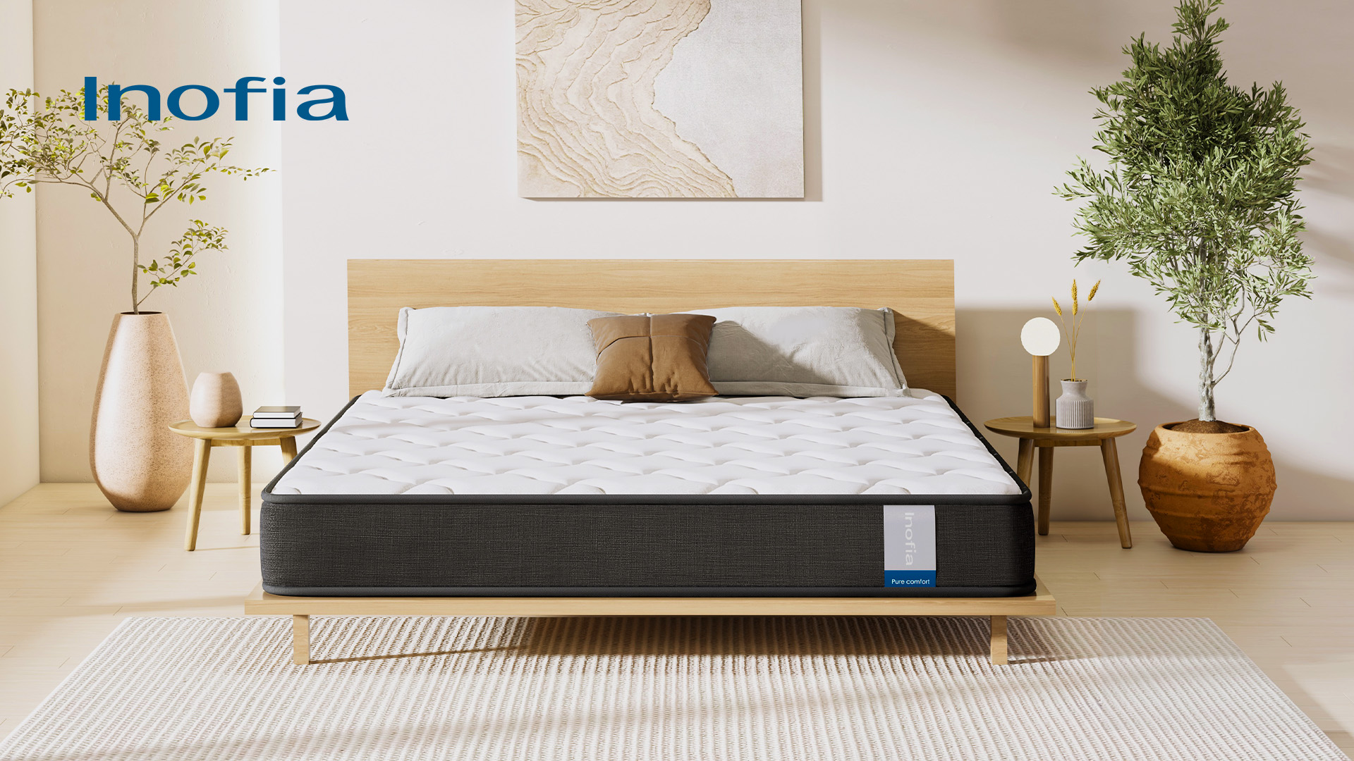 Amazon.co.jp: Inofia ポケットコイル マットレス ダブル 極厚22CM