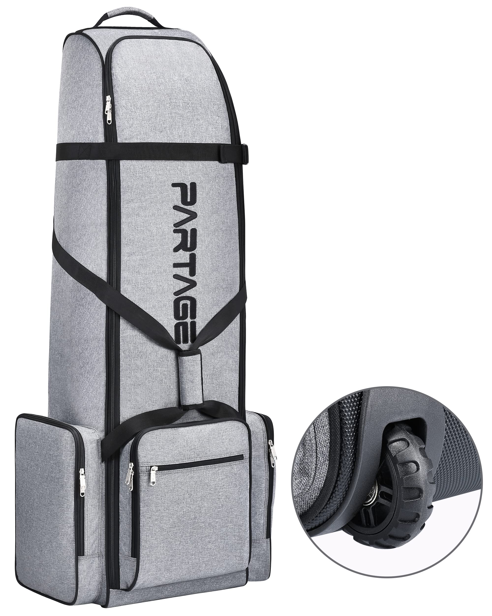 Amazon | Partage ゴルフトラベルバッグ ホイール付き ゴルフトラベル