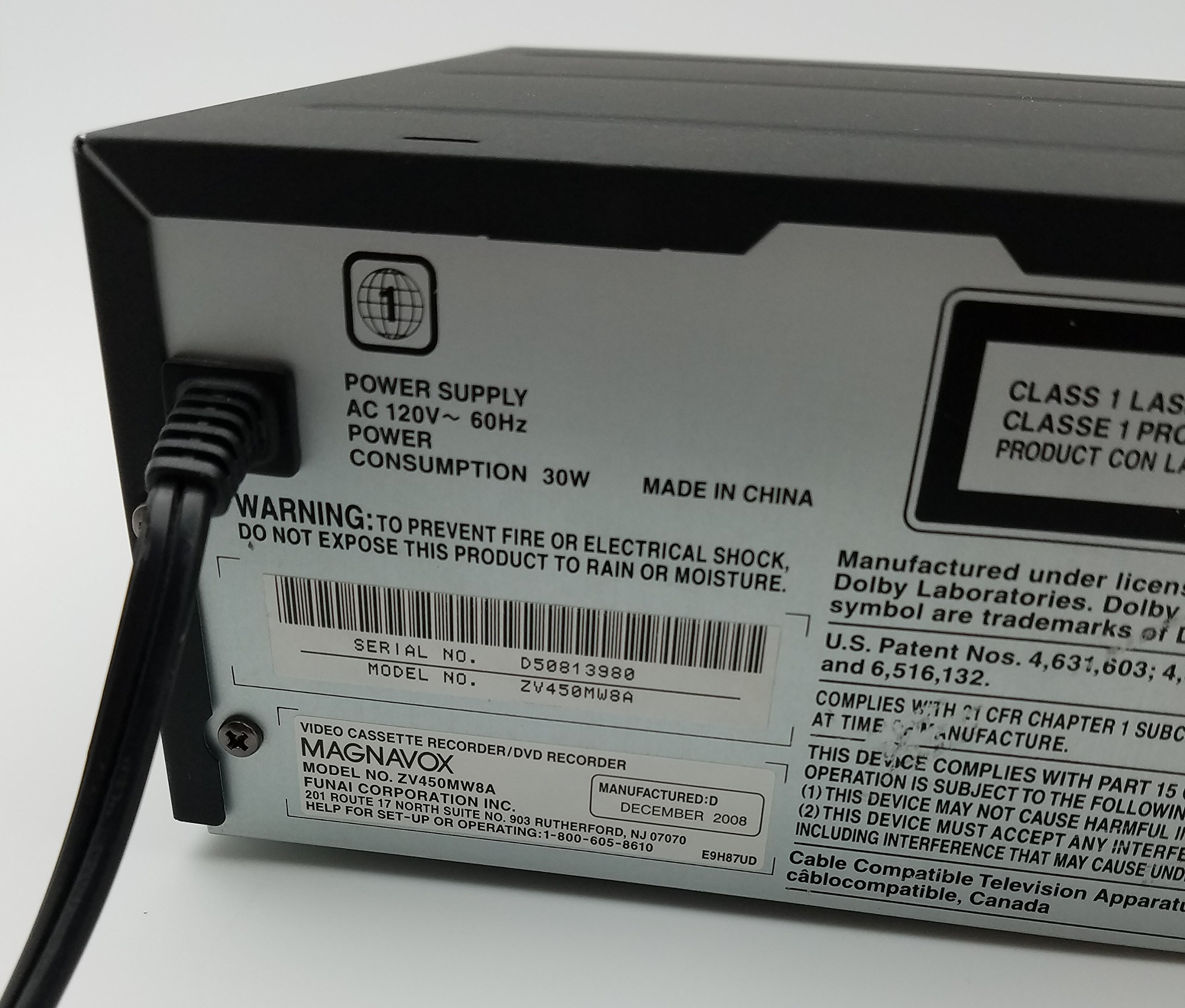 Amazon.com: Magnavox ZV450MW8 DVD Recorder and VCR Combo with