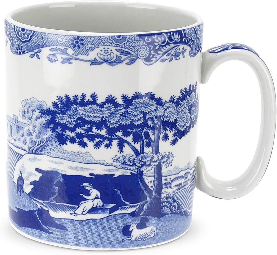 Amazon.com | Spode Blue Italian Mug | Set of 4 | Jumbo Coffee Cup