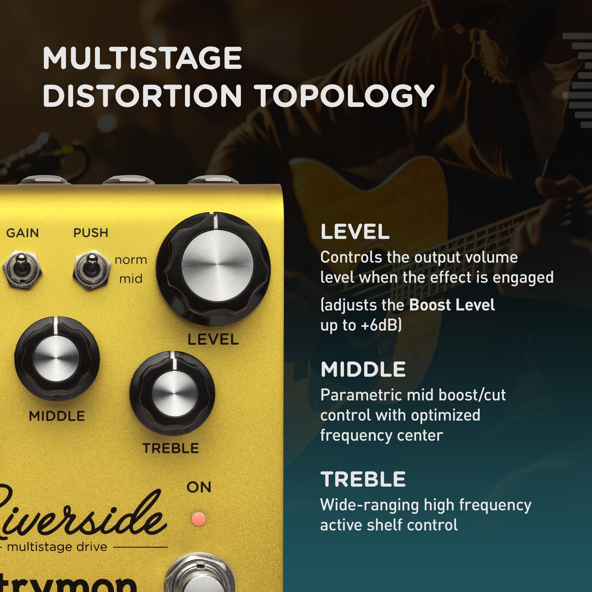 ギター Strymon side multistage drive Strymon Riverside Multistage
