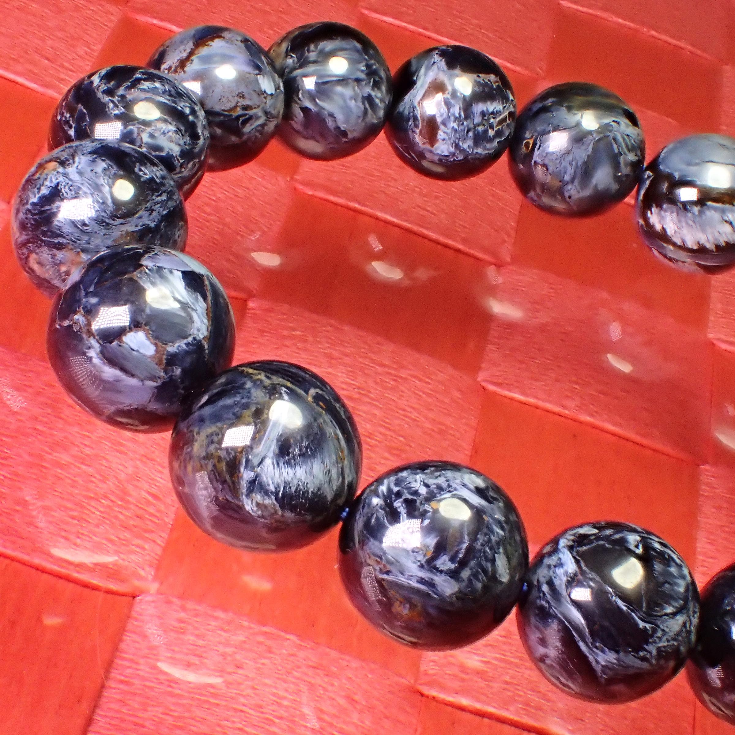 Amazon.co.jp: 高級天然石 ブルーピーターサイト のパワーストーン