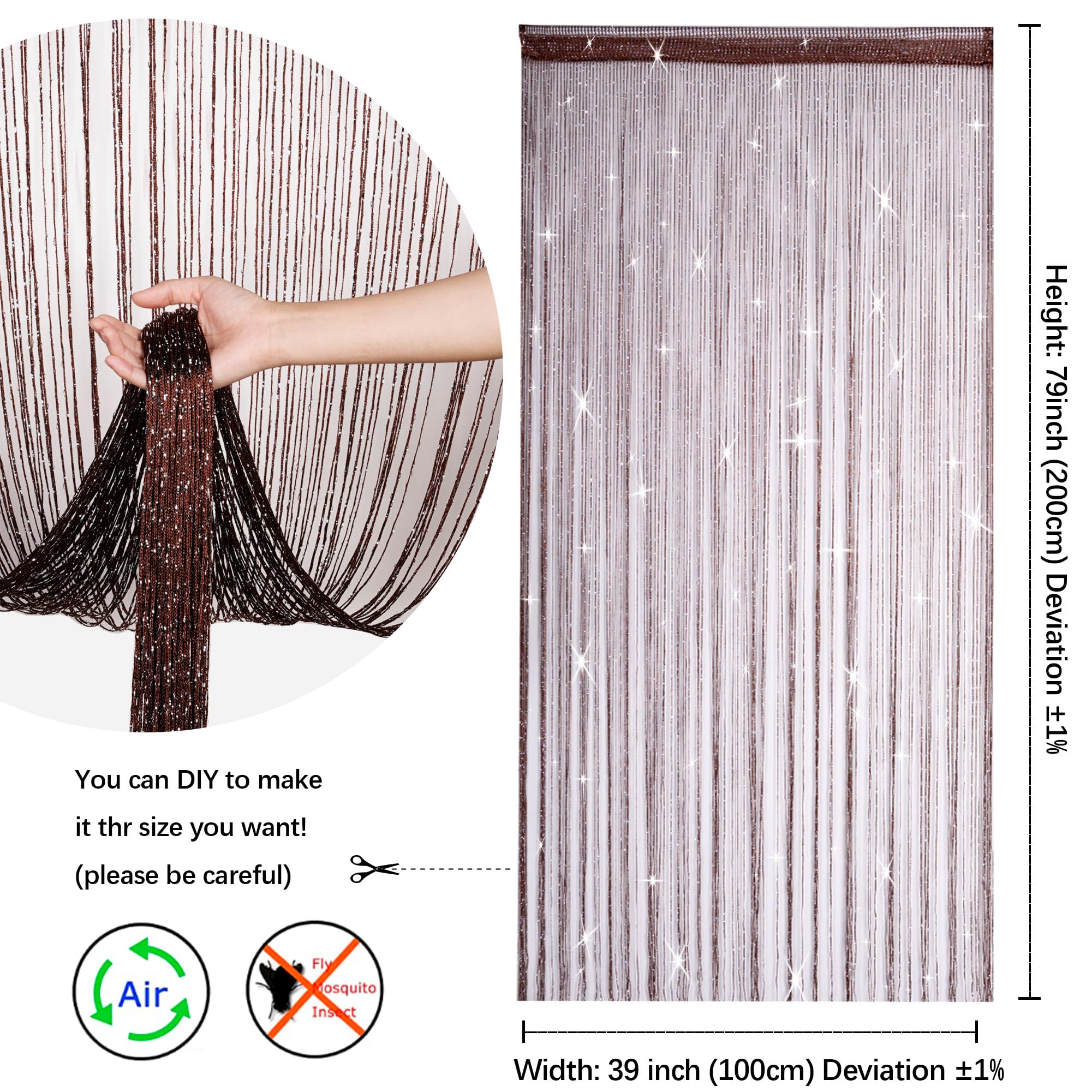 Amazon｜【20パック】 ストリングカーテン ひものれん 2枚入り