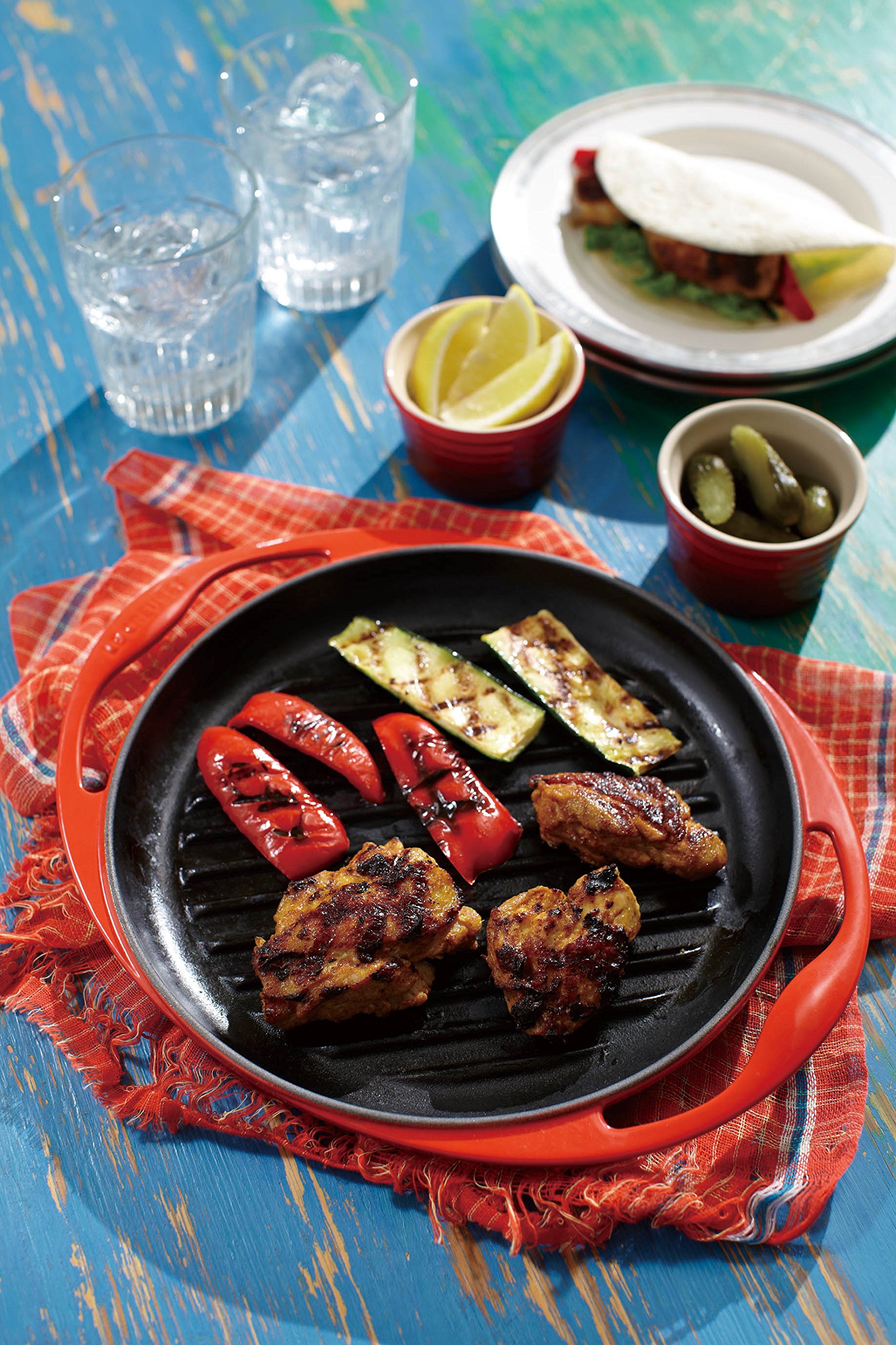 Amazon｜ルクルーゼ フライパン グリル ロンド IH 対応 25cm チェリー