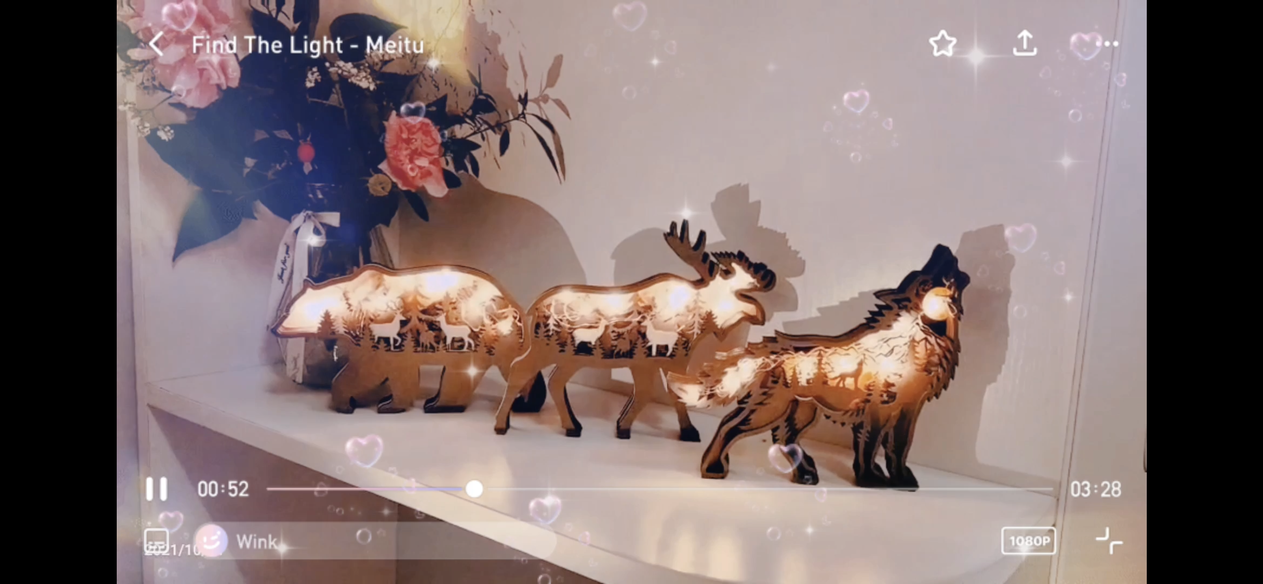 Amazon.com: Zagxuade Wooden Wolf Decor with Light, Forest Animals