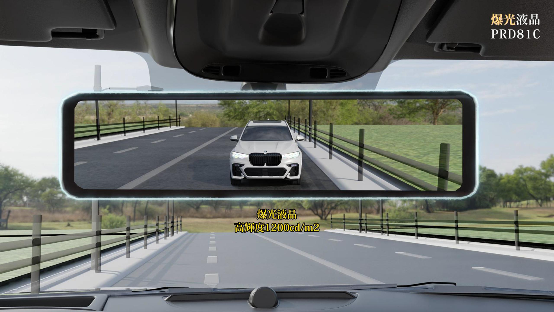 PORMIDO 曝光液晶デジタルインナーミラー【PRD81C】