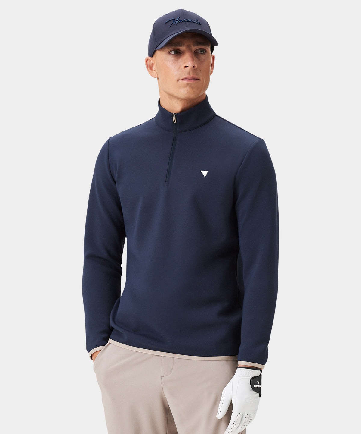 Men's Black Therma Quarter Zip - Macade Golf
