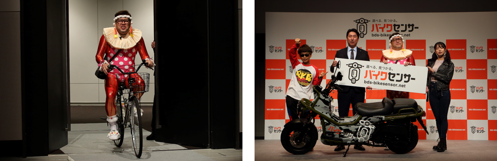 野性爆弾くっきー！＆バイク川崎バイクがアクセル全開!? くっきー！が