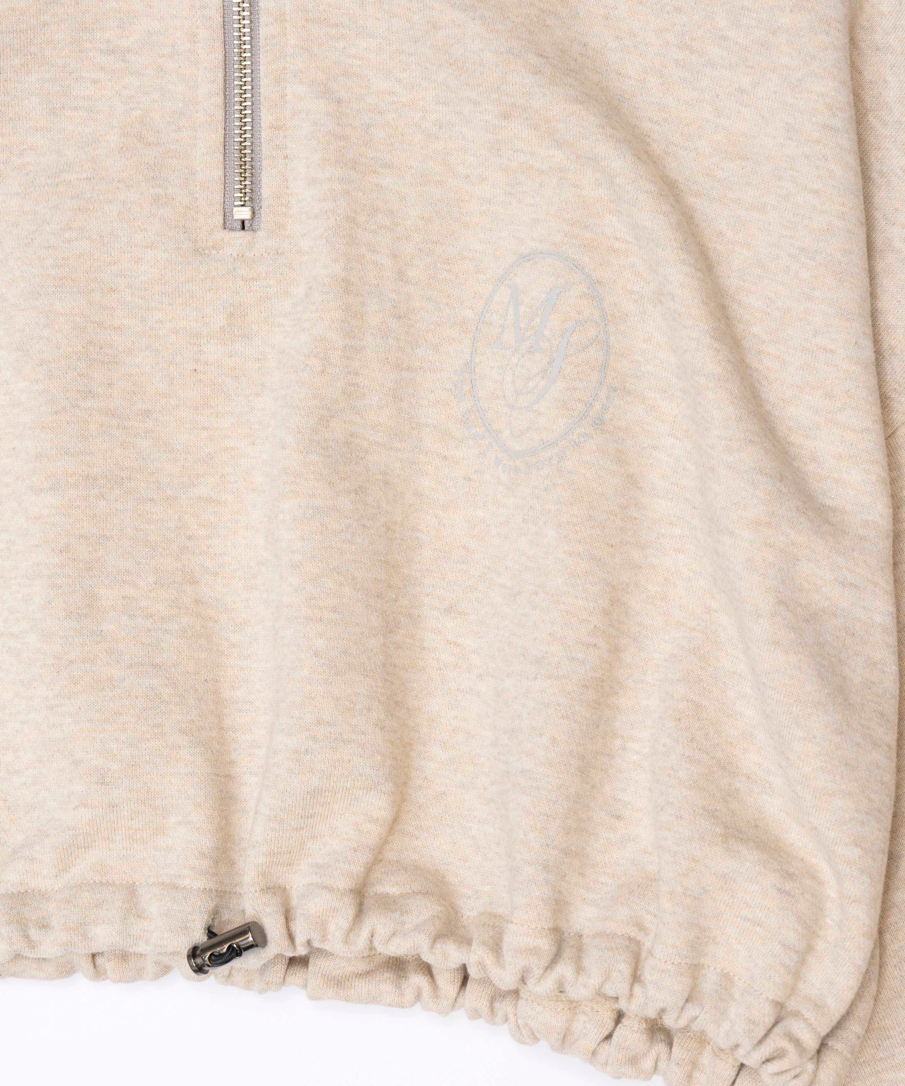 SALE】Half Zip Cropped Sweat Top