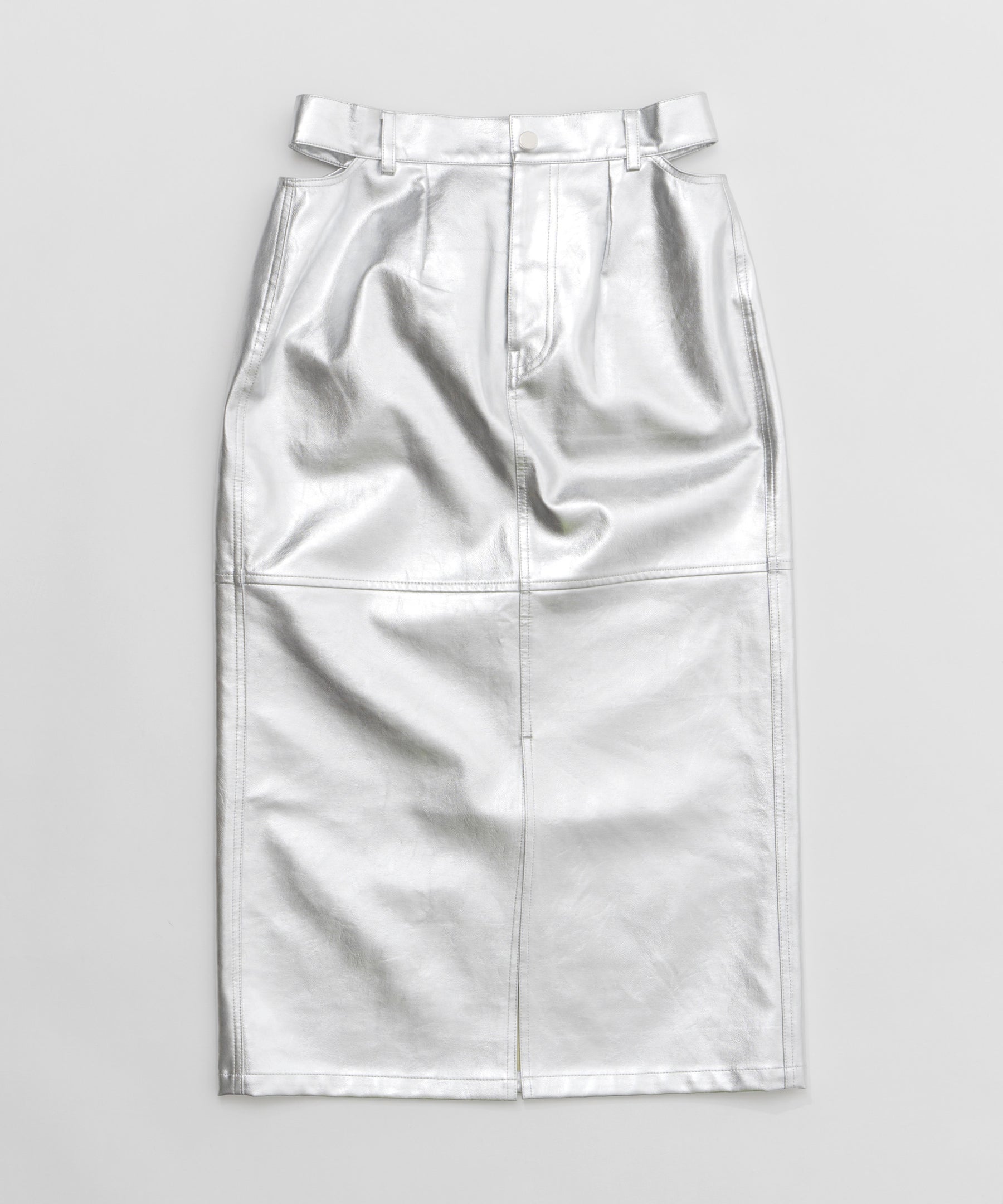 SALE】Vegan Leather Tight Skirt