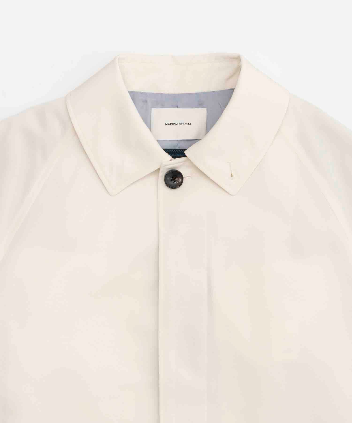 Italian Dead Stock Fabric】Dress-Over Balmacaan Coat