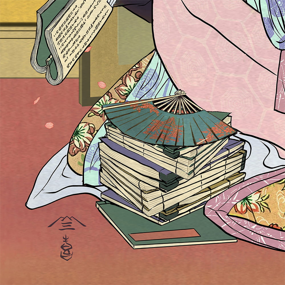 エヴァ浮世絵「箱根八里美人三画揃 マリ」｜浮世絵工房