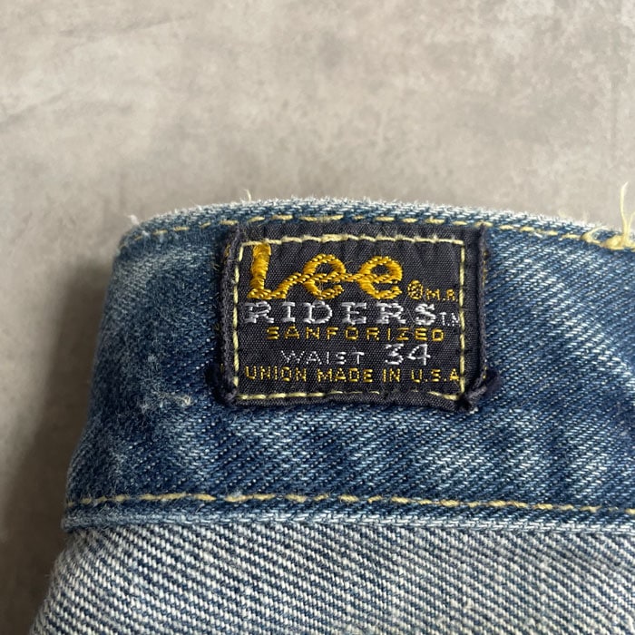70's Lee 101Z SIDE BLACKTAG Made in USA/W34 70年代 リー 101Z