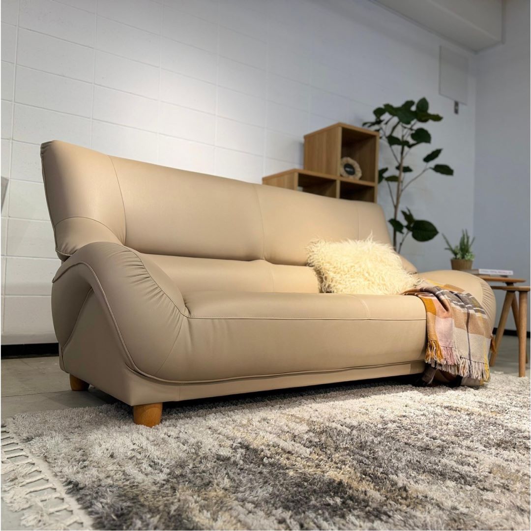 2.5人掛けソファ バーミアンⅡ ソフトレザー・ファブリック・本革