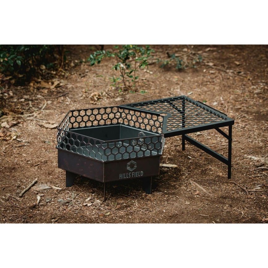 焚き火台フリー座専用サイドテーブル DANBO-ダンボ- ブラック（1台