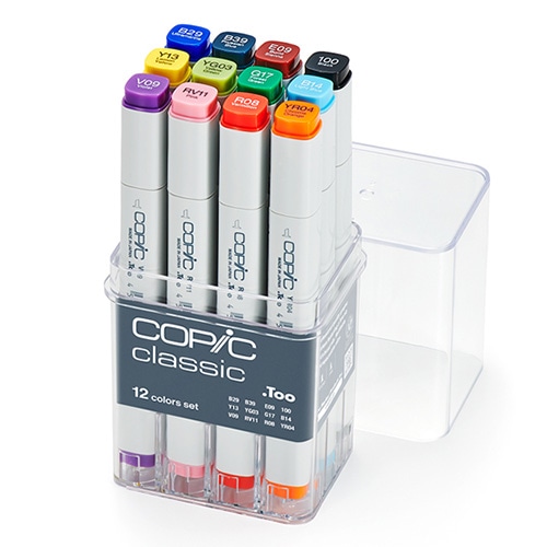 コピッククラシック 12色セット基本色 | 設計製図・デザイン用品