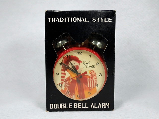 ビンテージ Mcdonald's マクドナルド Ronald Twin Bell Alarm Clock