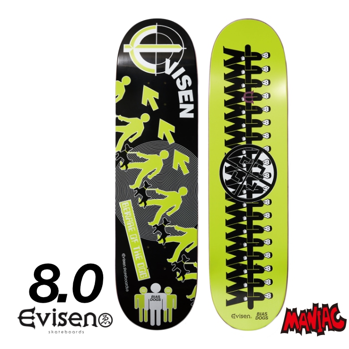新品 EVISEN SKATEBOARDS 8.0 デッキ lifted 新品 EVISEN SKATEBOARDS