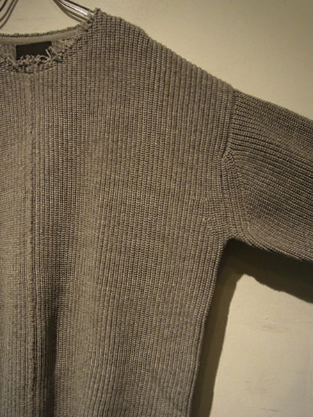 UNUSED（アンユーズド） カシミアミックス コットンニット グレー - margin