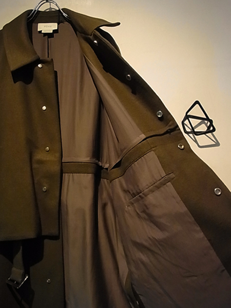 YOKE（ヨーク） 3WAY バルカラーシェアコート オリーブ - margin