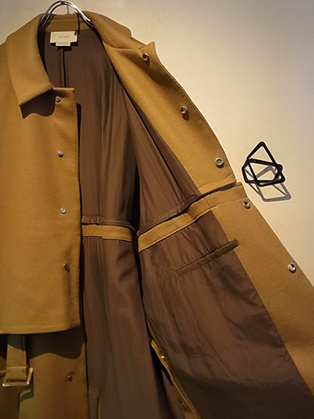 YOKE（ヨーク） 3WAY バルカラーシェアコート キャメル - margin