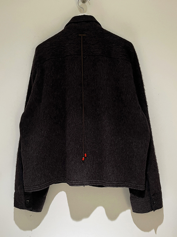 ANCELLM（アンセルム） Shaggy Zip Up Shirt（シャギージップアップ
