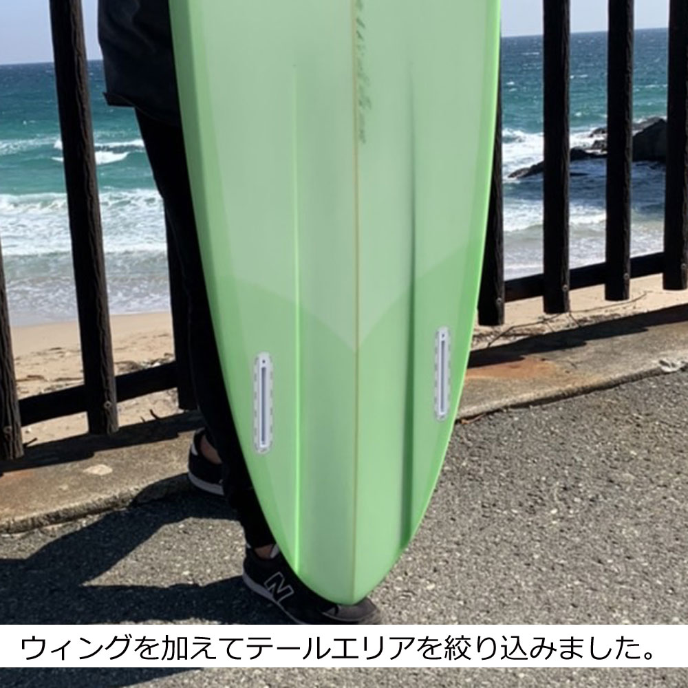 サーフボード ファンボード シングルフィン ハダ クラフト ピスタチオ