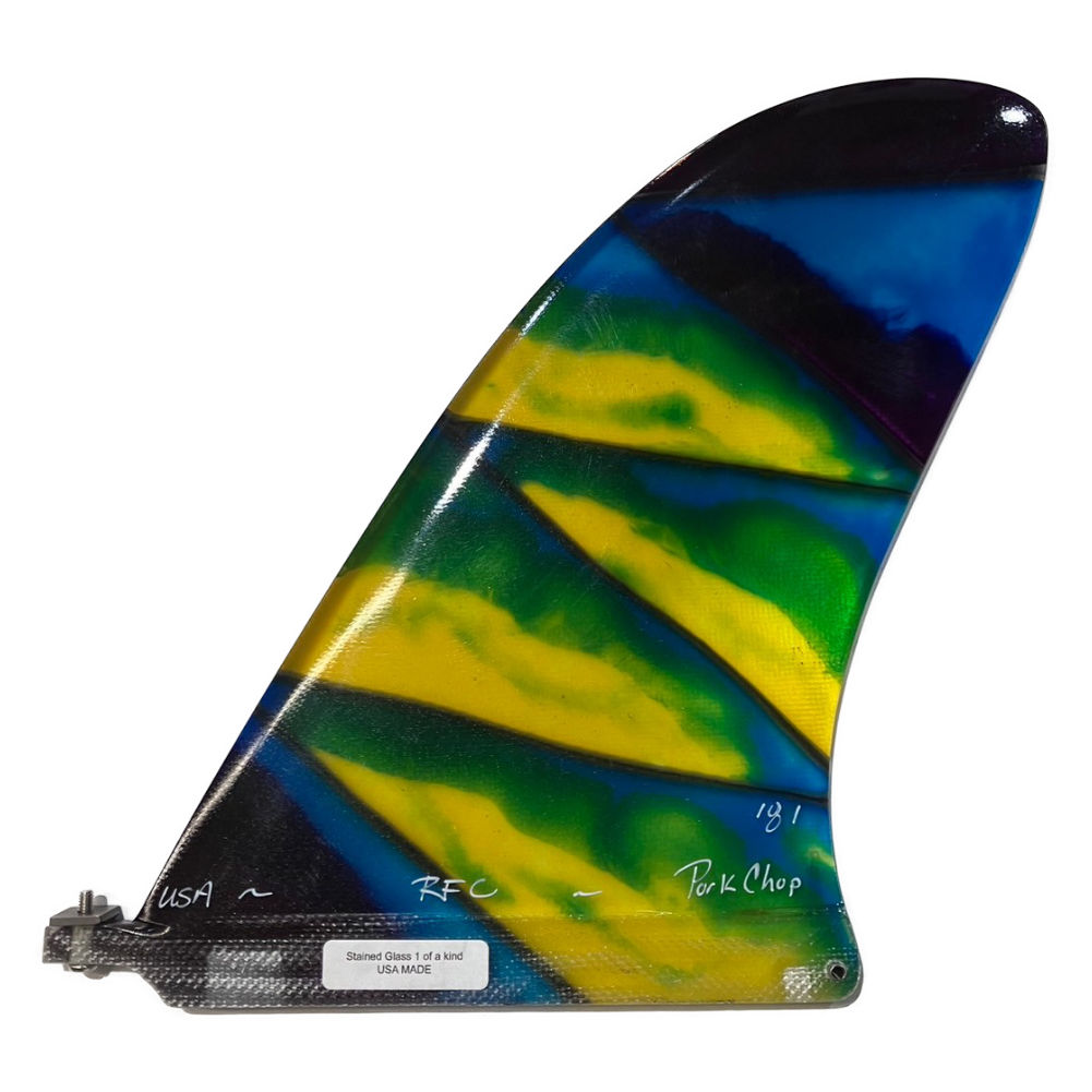 ロングボードフィン Rainbow fin Pork Chop 10.0 SG Stained Glass