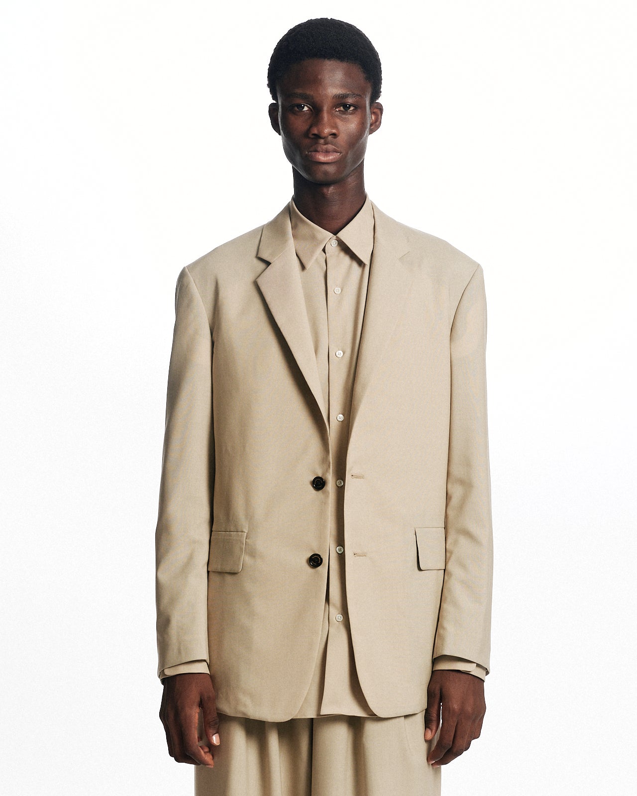 オーガニックウール2/80トロピカル / スポーツコート, Beige – MARKAWARE