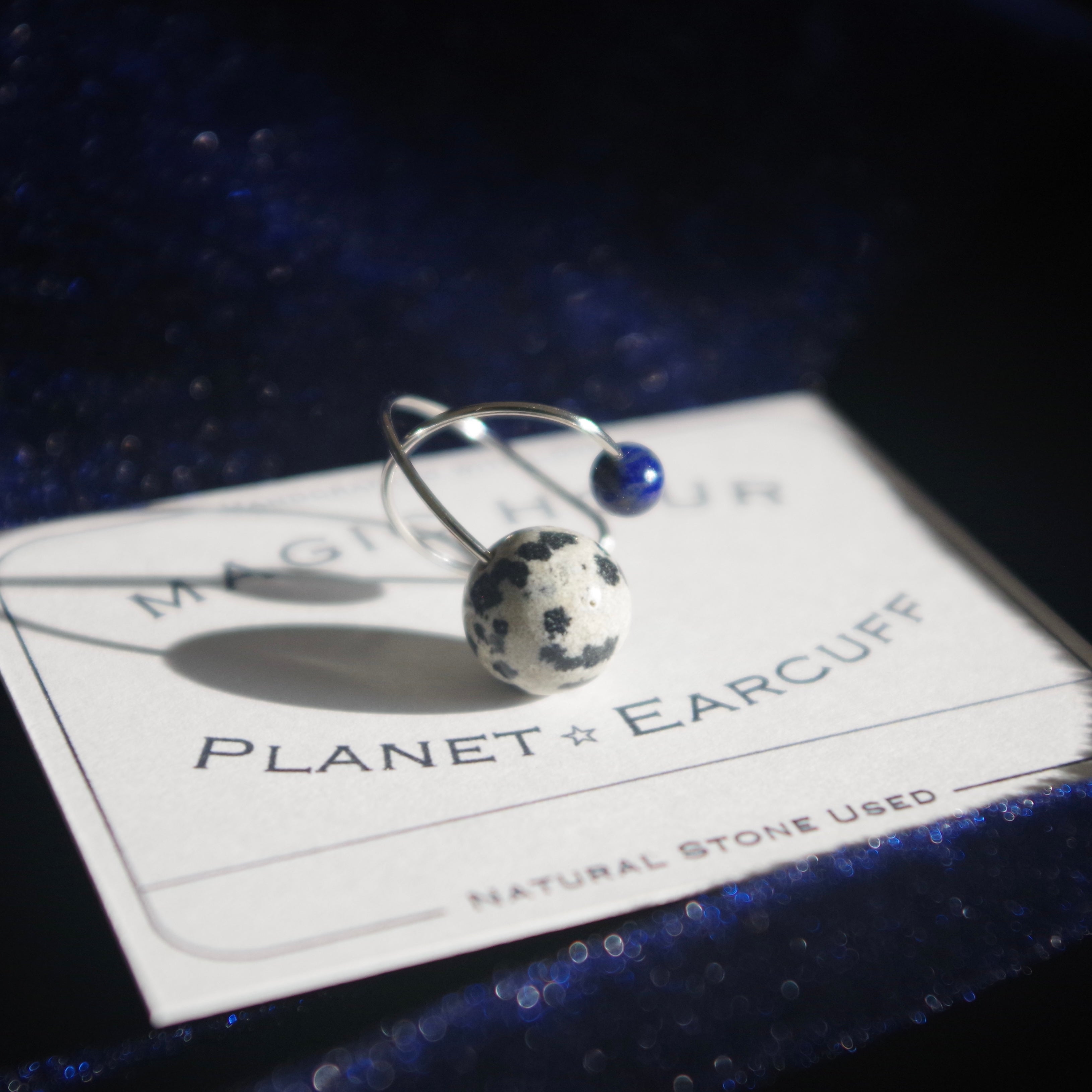 天然石イヤーカフPlanet「星空散歩」 – 宙フェス夜市