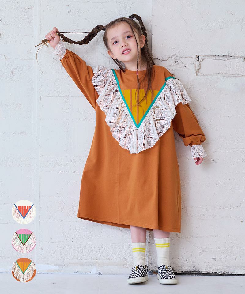 レースフリルワンピース ｜ ワンピース ｜ 子供服のセレクトショップ